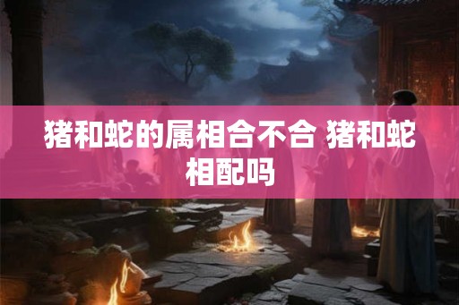 猪和蛇的属相合不合 猪和蛇相配吗