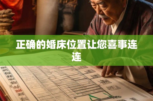 正确的婚床位置让您喜事连连