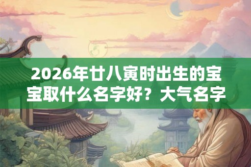 2026年廿八寅时出生的宝宝取什么名字好？大气名字精选