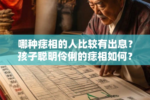 哪种痣相的人比较有出息?孩子聪明伶俐的痣相如何? 哪种痣相的人比较有出息?孩子聪明伶俐的痣相如何?