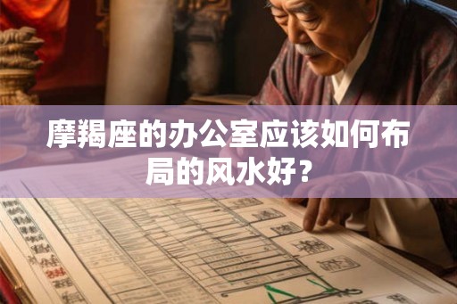 摩羯座的办公室应该如何布局的风水好？