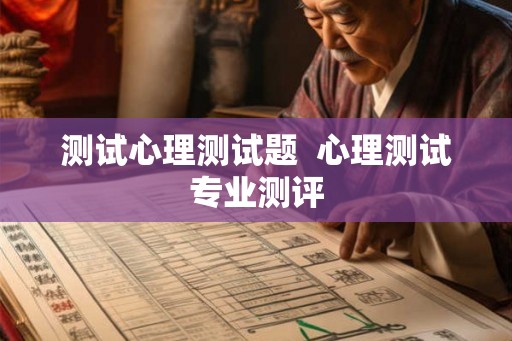 测试心理测试题  心理测试专业测评
