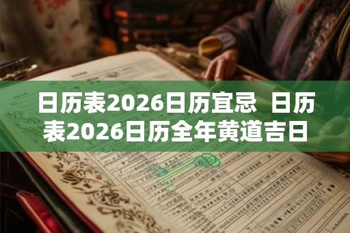 日历表2026日历宜忌 日历表2026日历全年黄道吉日 日历表2026日历宜忌 日历表2026日历全年黄道吉日