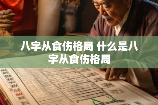 八字从食伤格局 什么是八字从食伤格局