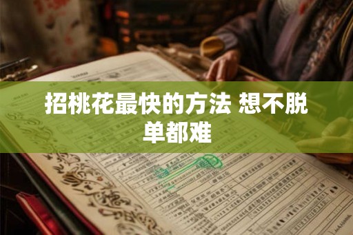 招桃花最快的方法 想不脱单都难