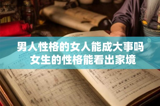 男人性格的女人能成大事吗  女生的性格能看出家境