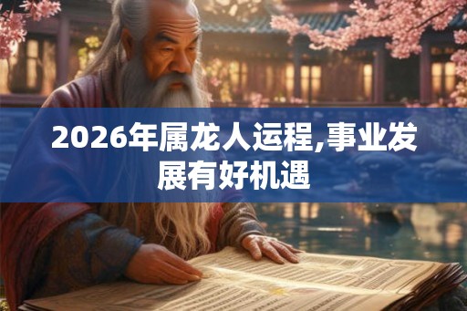 2026年属龙人运程,事业发展有好机遇