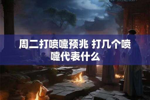 周二打喷嚏预兆 打几个喷嚏代表什么
