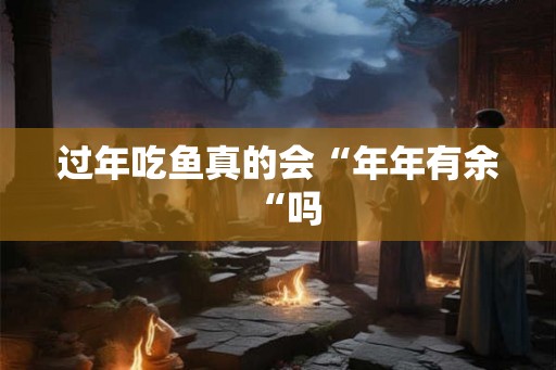过年吃鱼真的会“年年有余“吗