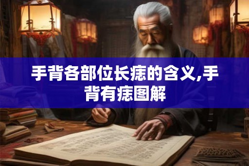 手背各部位长痣的含义,手背有痣图解