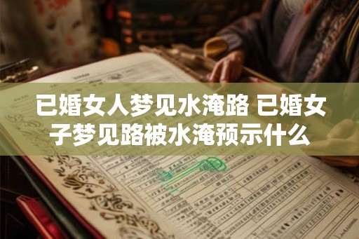 已婚女人梦见水淹路 已婚女子梦见路被水淹预示什么 已婚女人梦见水淹路 已婚女子梦见路被水淹预示什么