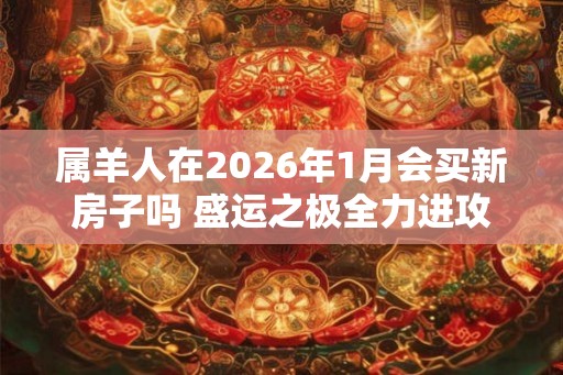 属羊人在2026年1月会买新房子吗 盛运之极全力进攻