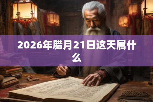 2026年腊月21日这天属什么 2026年腊月21日这天属什么