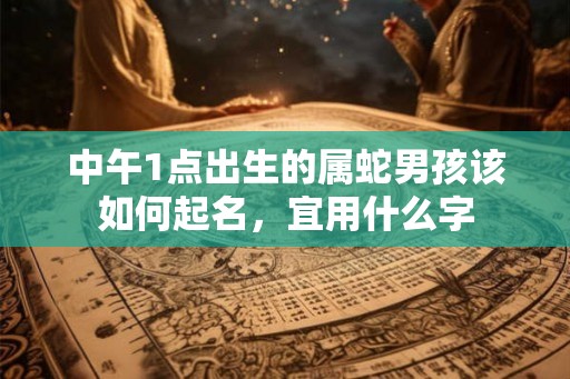 中午1点出生的属蛇男孩该如何起名，宜用什么字