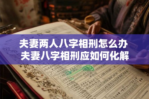 夫妻两人八字相刑怎么办 夫妻八字相刑应如何化解