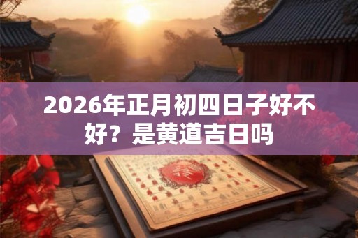 2026年正月初四日子好不好？是黄道吉日吗