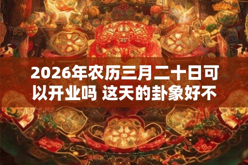 2026年农历三月二十日可以开业吗 这天的卦象好不好