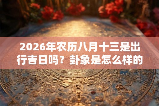 2026年农历八月十三是出行吉日吗？卦象是怎么样的？