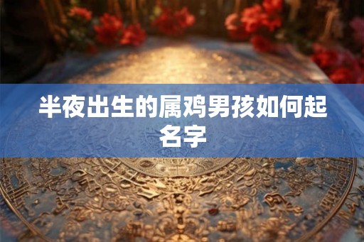 半夜出生的属鸡男孩如何起名字