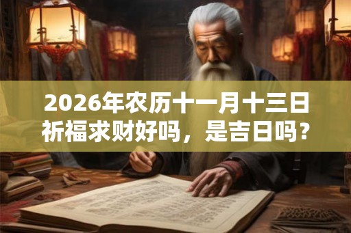2026年农历十一月十三日祈福求财好吗,是吉日吗? 2026年农历十一月十三日祈福求财好吗,是吉日吗?