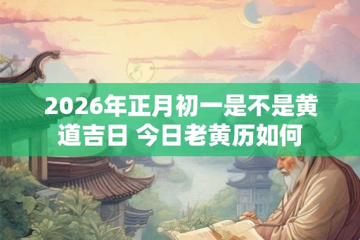 2026年正月初一是不是黄道吉日 今日老黄历如何