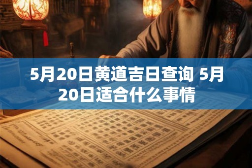 5月20日黄道吉日查询 5月20日适合什么事情