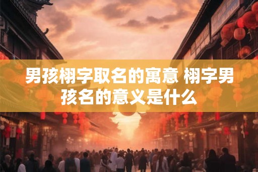 男孩栩字取名的寓意 栩字男孩名的意义是什么 男孩栩字取名的寓意 栩字男孩名的意义是什么