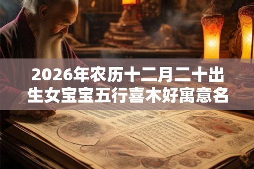 2026年农历十二月二十出生女宝宝五行喜木好寓意名字