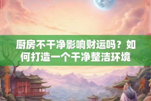 厨房不干净影响财运吗？如何打造一个干净整洁环境