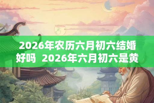 2026年农历六月初六结婚好吗 2026年六月初六是黄道吉日吗 2026年农历六月初六结婚好吗 2026年六月初六是黄道吉日吗