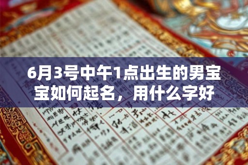 6月3号中午1点出生的男宝宝如何起名,用什么字好 6月3号中午1点出生的男宝宝如何起名,用什么字好