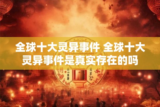 全球十大灵异事件 全球十大灵异事件是真实存在的吗