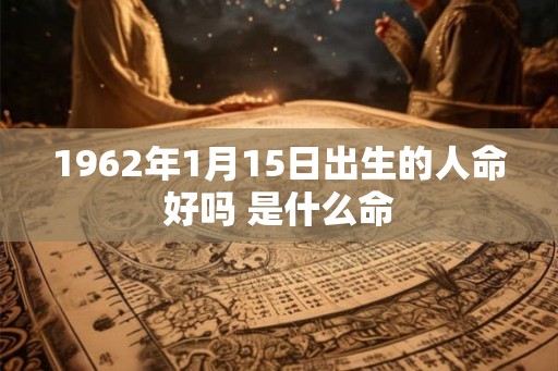 1962年1月15日出生的人命好吗 是什么命