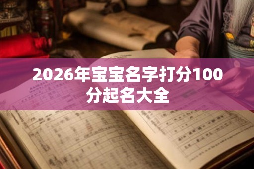 2026年宝宝名字打分100分起名大全