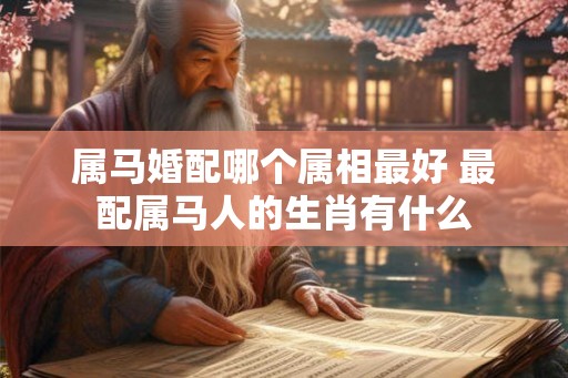 属马婚配哪个属相最好 最配属马人的生肖有什么