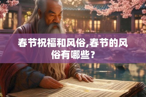 春节祝福和风俗,春节的风俗有哪些？