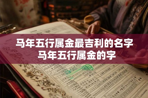 马年五行属金最吉利的名字  马年五行属金的字