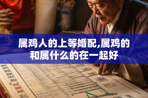 属鸡人的上等婚配,属鸡的和属什么的在一起好