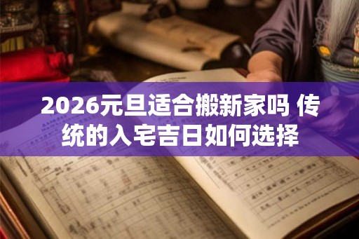 2026元旦适合搬新家吗 传统的入宅吉日如何选择 2026元旦适合搬新家吗 传统的入宅吉日如何选择