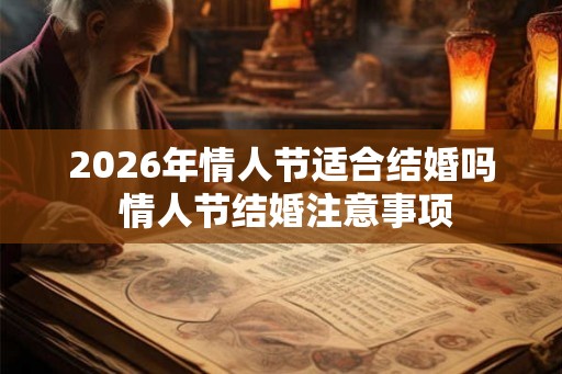 2026年情人节适合结婚吗 情人节结婚注意事项