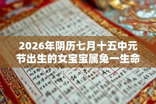2026年阴历七月十五中元节出生的女宝宝属兔一生命运分析 2026年阴历七月十五中元节出生的女宝宝属兔一生命运分析
