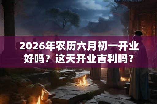 2026年农历六月初一开业好吗？这天开业吉利吗？
