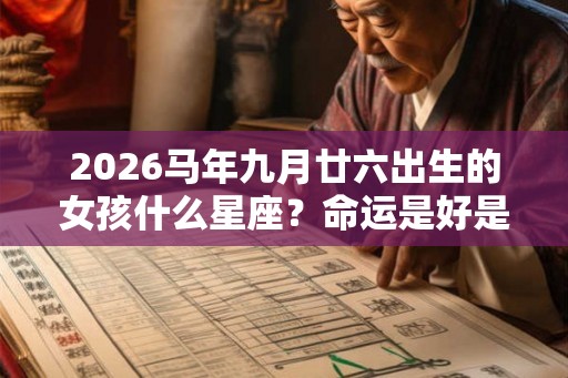 2026马年九月廿六出生的女孩什么星座?命运是好是坏 2026马年九月廿六出生的女孩什么星座?命运是好是坏
