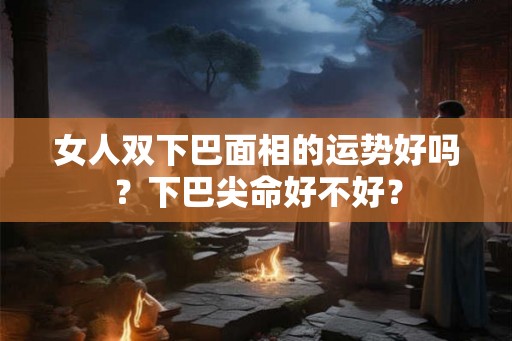 女人双下巴面相的运势好吗？下巴尖命好不好？