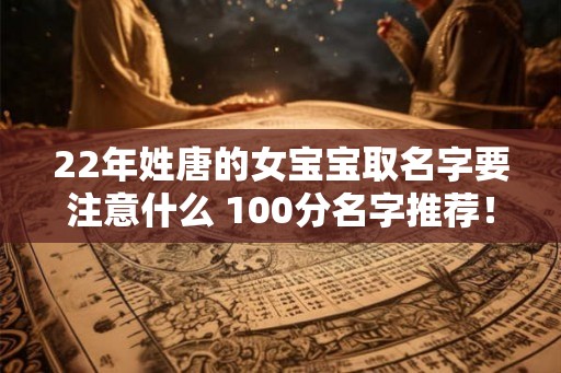 22年姓唐的女宝宝取名字要注意什么 100分名字推荐! 22年姓唐的女宝宝取名字要注意什么 100分名字推荐!