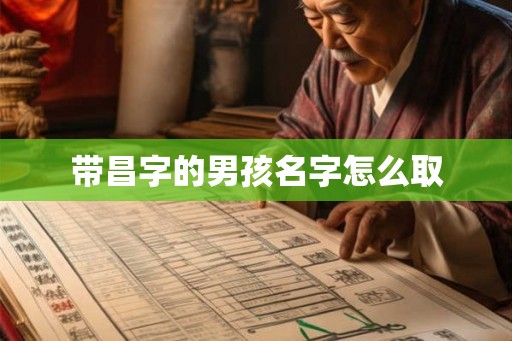 带昌字的男孩名字怎么取 带昌字的男孩名字怎么取