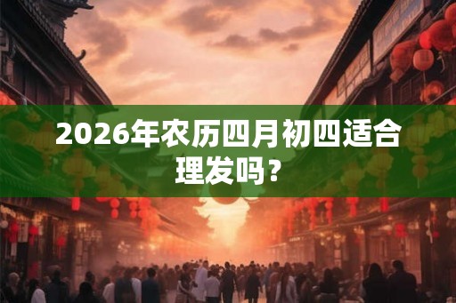 2026年农历四月初四适合理发吗? 2026年农历四月初四适合理发吗?