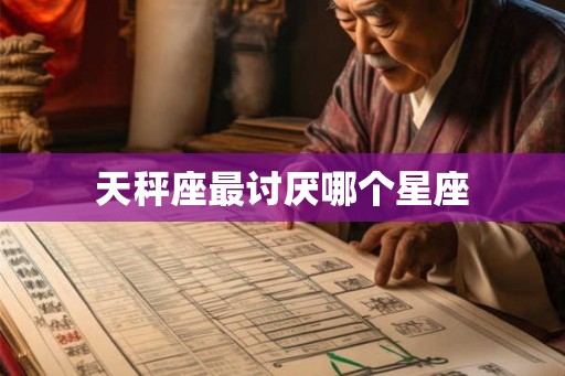 天秤座最讨厌哪个星座 天秤座最讨厌哪个星座