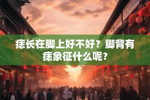 痣长在脚上好不好？脚背有痣象征什么呢？