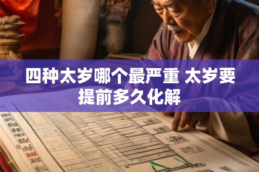 四种太岁哪个最严重 太岁要提前多久化解